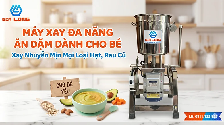 Máy Xay Đa Năng Ăn Dặm Dành Cho Bé: Xay Nhuyễn Mịn Mọi Loại Hạt, Rau Củ