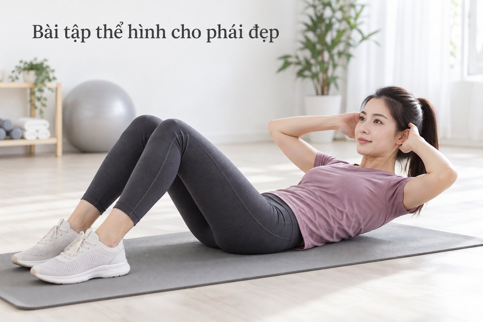 Bài tập thể hình giảm mỡ bụng cho phái đẹp