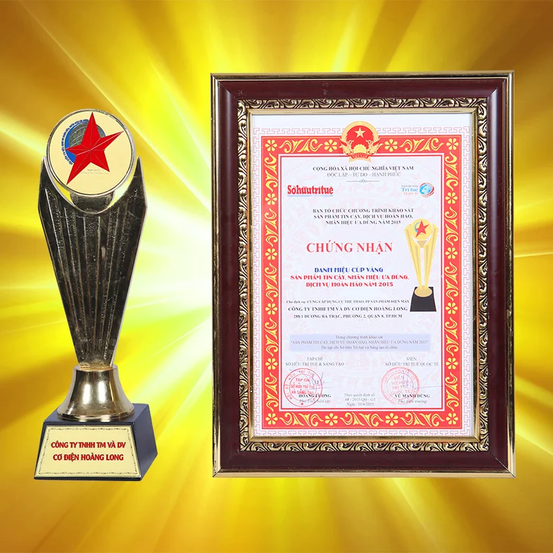 Điện máy Gia Long đạt giải thưởng Nhãn hiệu ưa dùng 2015
