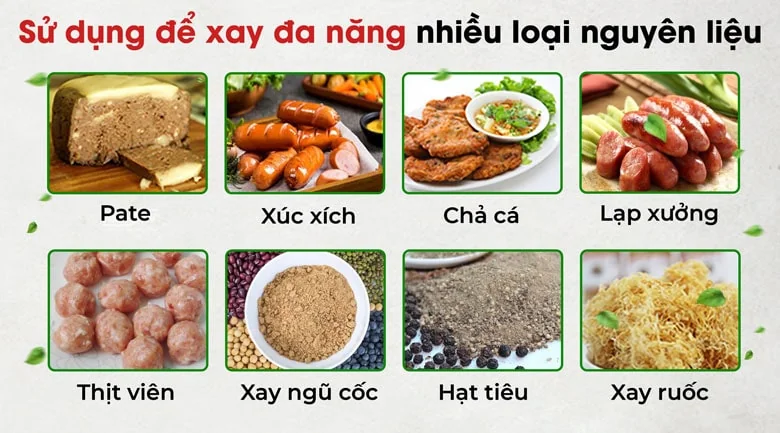 Máy xay giò chả 10kg xay da nang nhieu loai nguyen lieu min 3