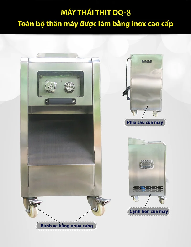 Máy Thái Thịt DQ8 Chính Hãng ( MÔ TƠ 100% ĐỒNG )